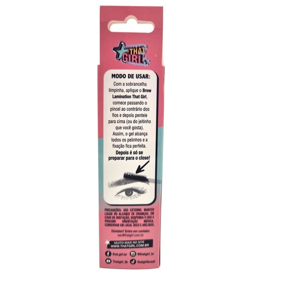 GEL DE SOBRANCELHA INCOLOR THAT GIRL BROW LAMINATION